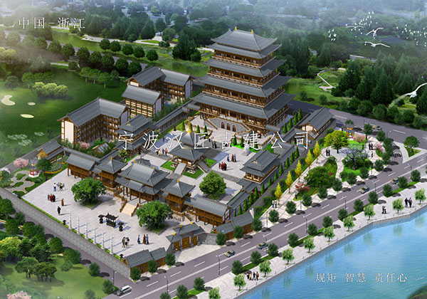 佛教寺廟古建筑的設計智慧與現代設計的融合